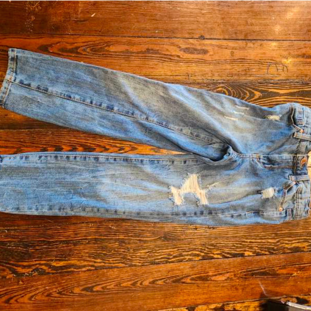 Light blue,size 8 in kids, girlfriend jeans